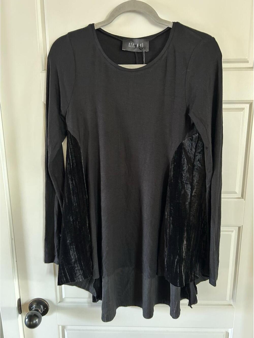 Ozai N ku Women’s Black Short Long sleeve Dress Size S